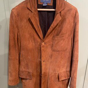 Faconnable Men's Leather Coat